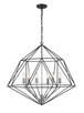 Z-Lite - 918-30MB-CH - Six Light Chandelier - Geo - Matte Black + Chrome