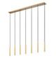 Z-Lite - 919MP12-7L-MGLD-LED - LED Linear Chandelier - Forest - Modern Gold