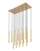 Forest LED Linear Chandelier (919MP24-17L-MGLD-LED)