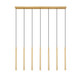 Forest LED Linear Chandelier (919MP24-7L-MGLD-LED)