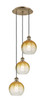Innovations - 113B-3P-AB-G483-8AM - Three Light Pendant - Ballston - Antique Brass