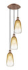 Innovations - 113B-3P-AC-G480-6AM - Three Light Pendant - Ballston - Antique Copper
