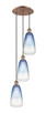 Innovations - 113B-3P-AC-G480-6SB - Three Light Pendant - Ballston - Antique Copper