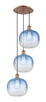 Innovations - 113B-3P-AC-G481-10SB - Three Light Pendant - Ballston - Antique Copper