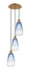 Innovations - 113B-3P-BB-G480-6SB - Three Light Pendant - Ballston - Brushed Brass