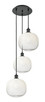 Innovations - 113B-3P-BK-G481-10OP - Three Light Pendant - Ballston - Matte Black