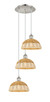 Innovations - 113B-3P-PN-NBD2-9-NAT - Three Light Pendant - Ballston - Polished Nickel
