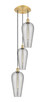 Innovations - 113B-3P-SG-G456-8SM - Three Light Pendant - Ballston - Satin Gold