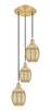 Innovations - 113B-3P-SG-G459-6ME - Three Light Pendant - Ballston - Satin Gold