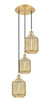 Innovations - 113B-3P-SG-G460-7ME - Three Light Pendant - Ballston - Satin Gold