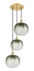 Innovations - 113B-3P-SG-G481-10SL - Three Light Pendant - Ballston - Satin Gold