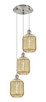 Innovations - 113B-3P-SN-G460-7ME - Three Light Pendant - Ballston - Brushed Satin Nickel