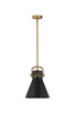 Innovations - 410-1SM-BB-M411-10BK - One Light Mini Pendant - Downtown Urban - Brushed Brass