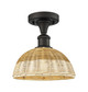 Innovations - 516-1C-OB-NBD2-9-NAT - One Light Semi-Flush Mount - Ballston - Oil Rubbed Bronze