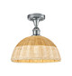 Innovations - 516-1C-PC-NBD2-12-NAT - One Light Semi-Flush Mount - Ballston - Polished Chrome