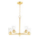 Maxim - 10205CLSBR - Five Light Chandelier - Corona - Satin Brass