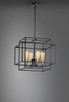 Liner Four Light Pendant (10247BKSBR)