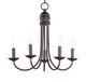 Maxim - 10345OI - Five Light Chandelier - Logan - Oil Rubbed Bronze