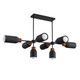 Maxim - 10628LVBK - Eight Light Pendant - Pompeii - Lava / Black