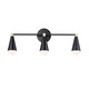 Maxim - 11263BKSBR/BUL - LED Bath Vanity - Lovell - Black / Satin Brass
