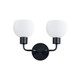 Maxim - 11272SWBK - Two Light Wall Sconce - Coraline - Black
