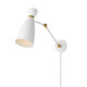 Maxim - 11300WTSBR - One Light Wall Sconce - Carillon - White/Satin Brass