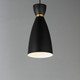 Carillon One Light Mini Pendant (11301BKSBR)