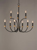 Charlton Nine Light Chandelier (11377BKAB)