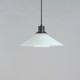 Oslo One Light Pendant (11412BKWT)