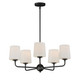 Maxim - 12095SWAR - Five Light Chandelier - Bristol - Anthracite