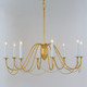 Plumette Eight Light Chandelier (12168GL)