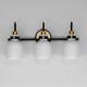 Milk Three Light Bath Vanity (12333WTBKSBR)