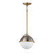 Maxim - 12411SWSNSBR - One Light Pendant - Duke - Satin Nickel / Satin Brass