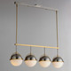 Duke Four Light Linear Pendant (12414SWSNSBR)
