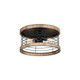 Maxim - 12510DWBK - Two Light Semi-Flush Mount - Homestead - Driftwood / Black