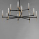 Flambeau LED Chandelier (16129CLBKAB)