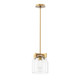 Maxim - 21230CLNAB - One Light Pendant - Scoop - Natural Aged Brass