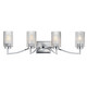 Maxim - 21374CRPN - Four Light Bath Vanity - Rigata - Polished Nickel