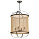 Maxim - 22474NAANB - Four Light Pendant - Cestino - Antique Bronze