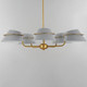 Lucas Five Light Chandelier (25225LFGNAB)