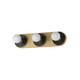 Maxim - 26093BKNAB/BUL - LED Wall Sconce - Hollywood - Black / Natural Aged Brass