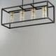 Capitol Four Light Linear Pendant (2644BKAB)