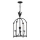 Maxim - 2884AR - Three Light Foyer Pendant - Paloma - Anthracite