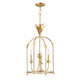Maxim - 2884GL - Three Light Foyer Pendant - Paloma - Gold Leaf