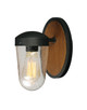 Lido One Light Outdoor Wall Lantern (30011CDAPBK)