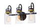 Maxim - 30172CLBZGLD - Three Light Bath Vanity - Magnolia - Bronze / Gold