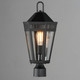 Oxford One Light Outdoor Post Mount (30590CLBK)