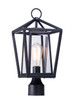 Maxim - 3171CLBK - One Light Outdoor Pole/Post Lantern - Artisan - Black
