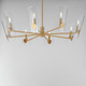 Armory Eight Light Chandelier (32358CLNAB)