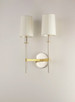 Uptown Two Light Wall Sconce (32392OFSBRPN)